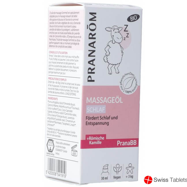 Pranarom Pranabb Massageöl Schlaf Bio 30ml buy online
