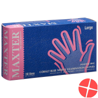 Maxter Nitril Handschuhe ohne Puder L 100 Stück