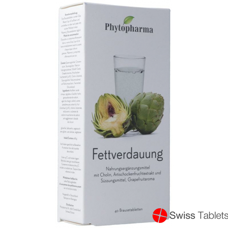 Phytopharma Fettverdauung Brausetabletten 40 Stück buy online