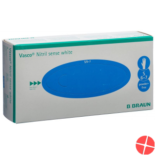 Vasco Nitril Sense S White 200 Stück Vasco Nitril Sense S White 200 Stück