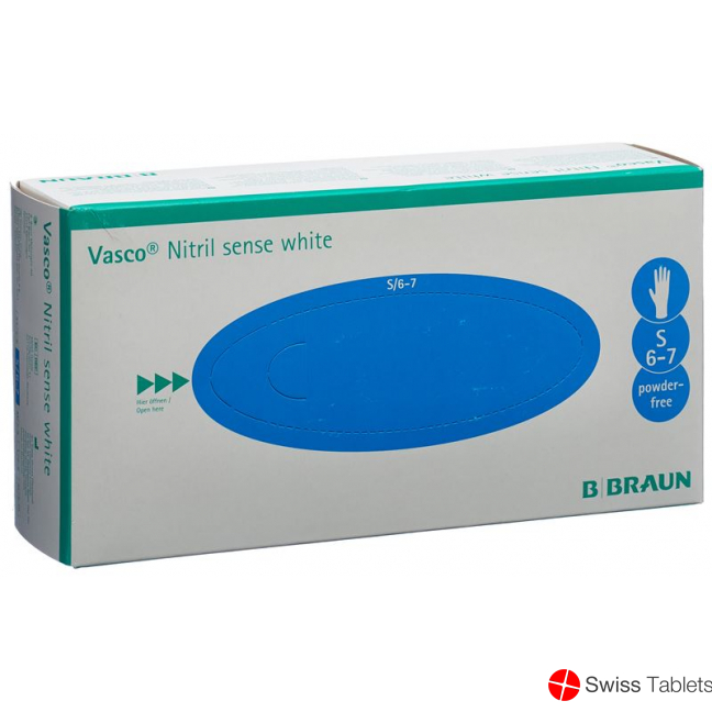 Vasco Nitril Sense S White 200 Stück buy online