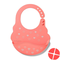 Babyono silicone bib Hearts 6m+ Reg Misc Babyono silicone bib Hearts 6m+ Reg Misc