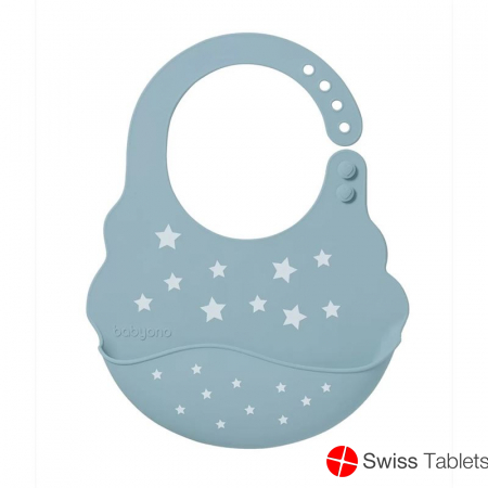 Babyono Silicone Bib Stars 6m+ Reg Misc buy online