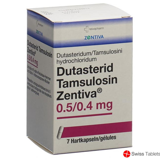 Dutasterid Tamsulosin Zentiva 0.5/0.4mg Flasche 7 Stück buy online