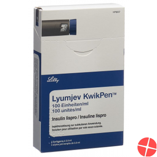 Lyumjev Kwikpen Injektionslösung 100 Ie/ml 5 Fertpen 3ml