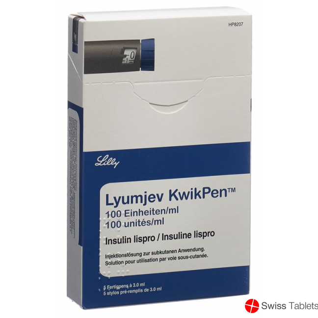 Lyumjev Kwikpen Injektionslösung 100 Ie/ml 5 Fertpen 3ml buy online