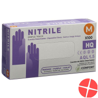 Swiss Green Handschuhe Nitril M Puderfrei Viol 100 Stück