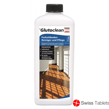 Glutoclean Parkettboden Reiniger+ Pflege Flasche 1L buy online