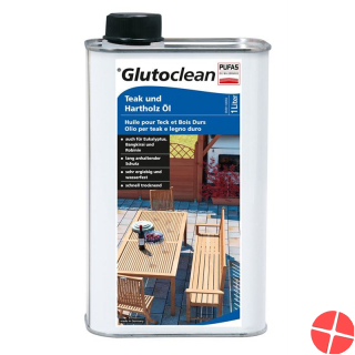 Glutoclean Teak und Hartholz Öl Flasche 1L