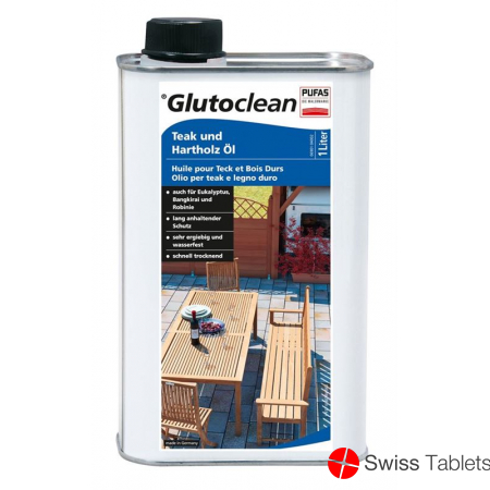 Glutoclean Teak und Hartholz Öl Flasche 1L buy online