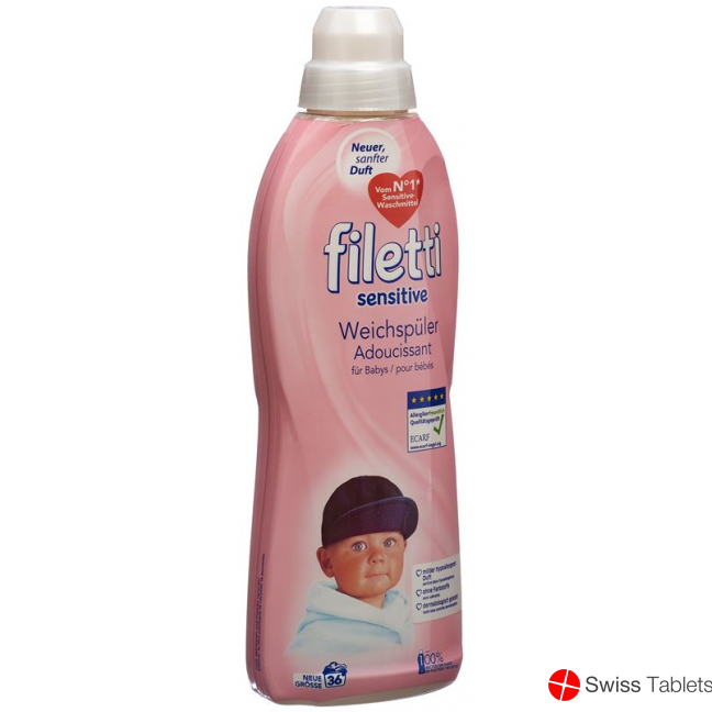 Filetti Sensitive Weichspüler 36 Wg Flasche 0.9L buy online