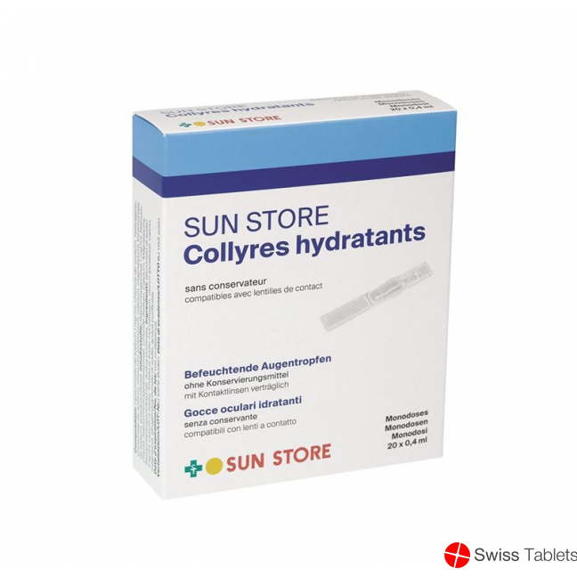 Sun Store Befeuchtende Augentropfen 20x 0.4ml buy online