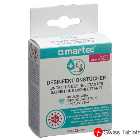 Martec Desinfektionstücher mit Aloe Vera 10 Stück buy online