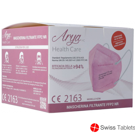 Arya Respirator FFP2 Pink Box 25 pieces buy online