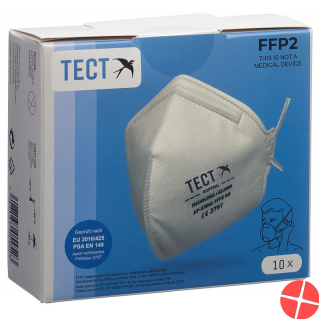 Tect Folding mask without valve 10 pieces