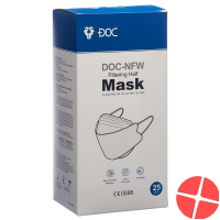 Doc-NFW Mask FFP2 fish shape without valve 25 pieces