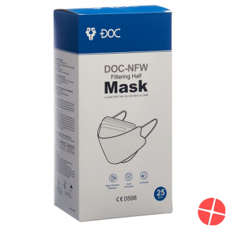 Doc-NFW Mask FFP2 fish shape without valve 25 pieces