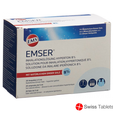 Emser Inhalationslösung 8% Hyperton 20 Stück buy online