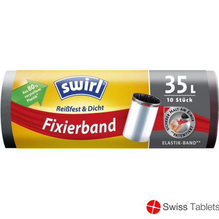 Swirl Müllbeutel 35L M Elastisch Zugband 10 Stück buy online