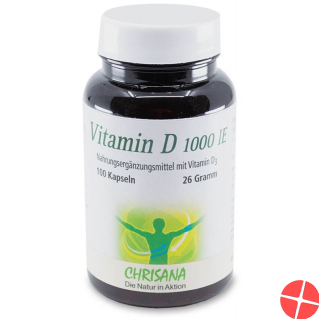 Chrisana Vitamin D3 Kapseln 1000 Ie Dose 100 Stück