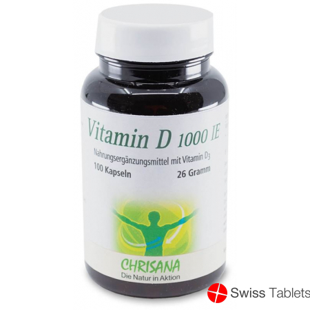Chrisana Vitamin D3 Kapseln 1000 Ie Dose 100 Stück buy online