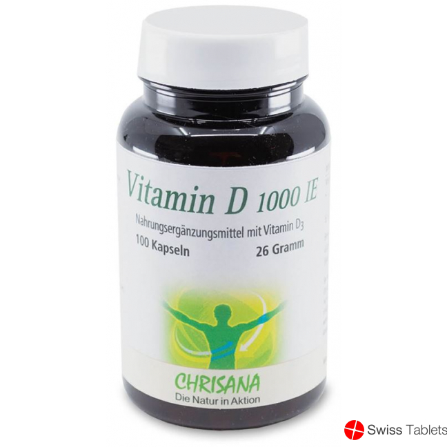 Chrisana Vitamin D3 Kapseln 1000 Ie Dose 100 Stück buy online