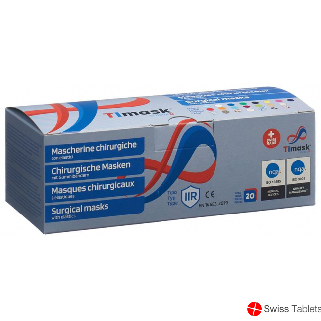 Timask Einweg-Medizinmaske Typ Iir Elegance 20 Stück buy online