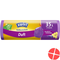 Swirl Duft-Müllbeutel 35L Lav-Vanil Zugband 9 Stück