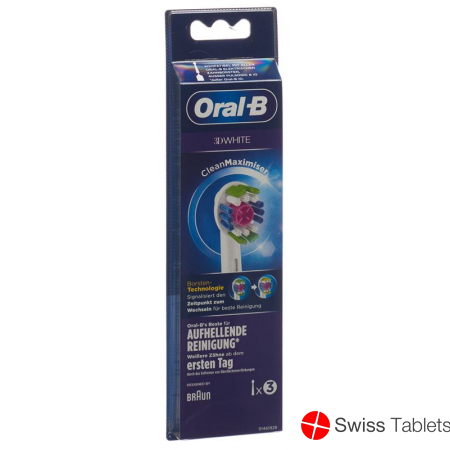 Oral-b Aufsteckbürsten 3D White Cleanmax 3 Stück buy online