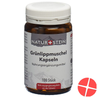 Naturstein Grünlippmuschel Kapseln Glasflasche 100 Stück Naturstein Grünlippmuschel Kapseln Glasflasche 100 Stück