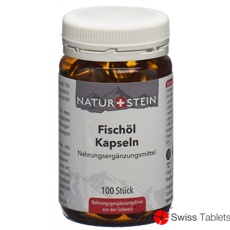 Naturstein Fischoel Kapseln Glasflasche 100 Stück buy online