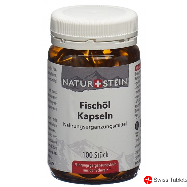 Naturstein Fischoel Kapseln Glasflasche 100 Stück buy online
