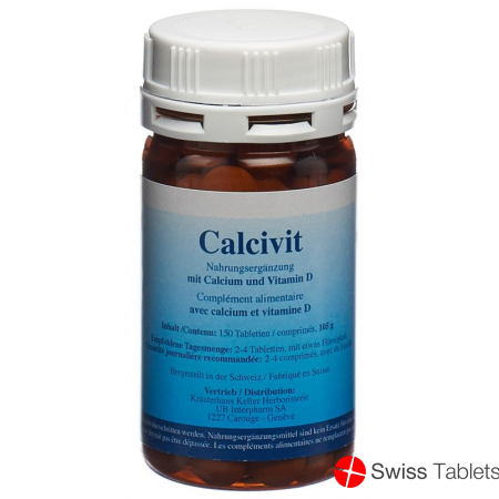 Calcivit Calcium und Vitamin D Tabletten Dose 150 Stück buy online