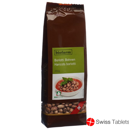 Biofarm Bohnen Borlotti Ch Knospe Beutel 350g buy online