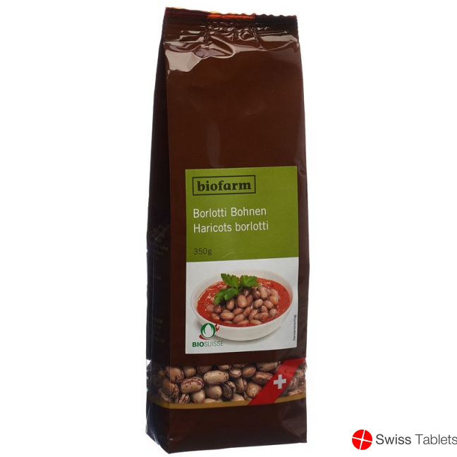 Biofarm Bohnen Borlotti Ch Knospe Beutel 350g buy online