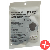 Vasano Maske Ffp2 Kind 4-12 J Grau D/i/f 2 Stück Vasano Maske Ffp2 Kind 4-12 J Grau D/i/f 2 Stück