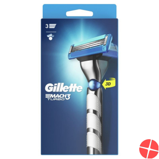 Gillette Mach3 Turbo 3D 1-blade razor