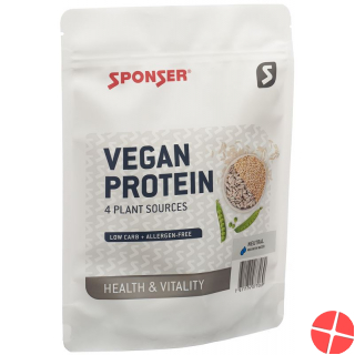 Sponser Vegan Protein Neutral Beutel 480g