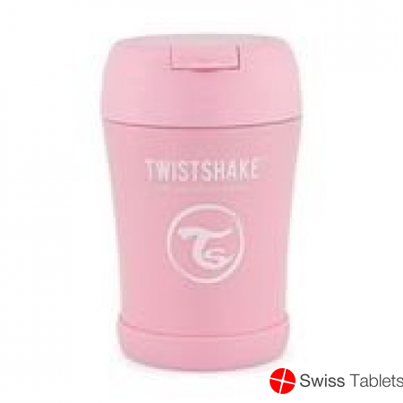 Twistshake Stainless Steel Food 350ml Pastel Pink buy online
