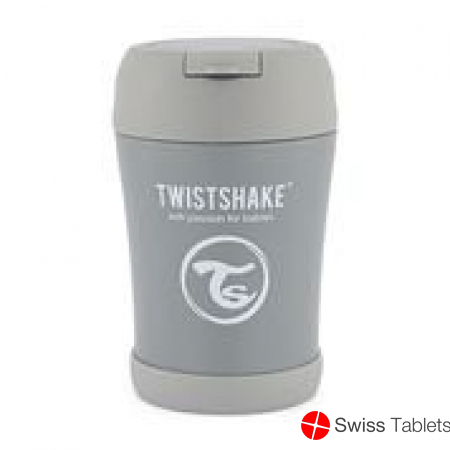 Twistshake Stainless Steel Food 350ml Pastel Grey buy online