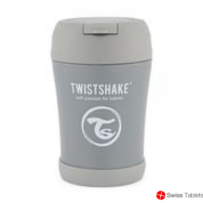 Twistshake Stainless Steel Food 350ml Pastel Grey buy online