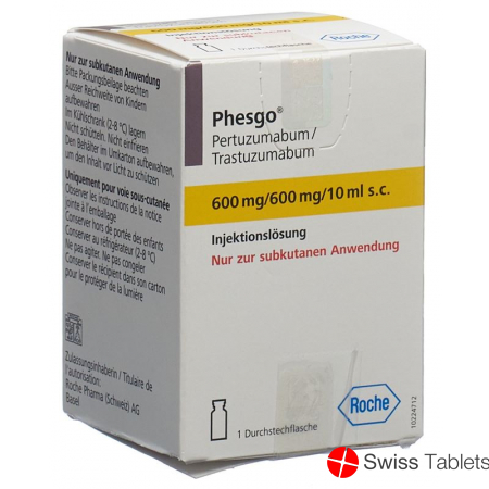 Phesgo Injektionslösung 600mg/600mg Durchstechflasche 10ml buy online