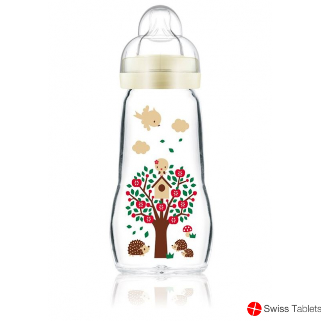 Mam Feel Good Glass Bottle 260ml 2+m Unisex buy online