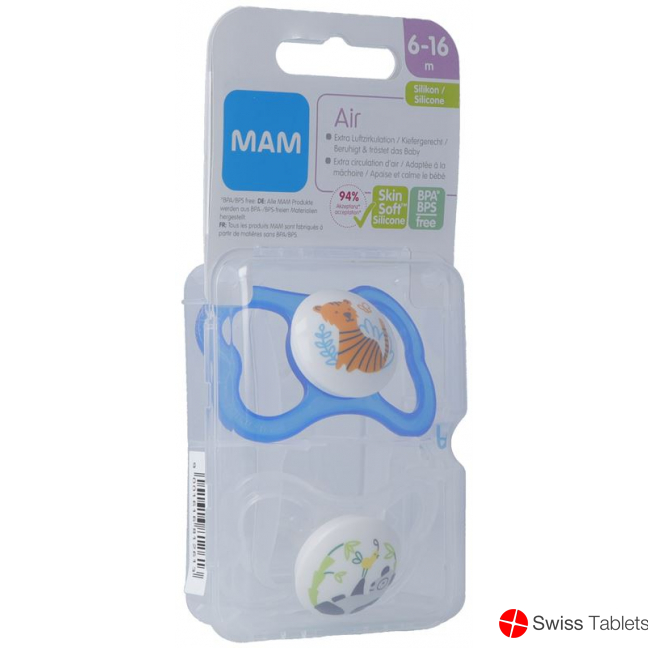 Mam Air Nuggi Sili 6-16m Boy 2 Stück buy online