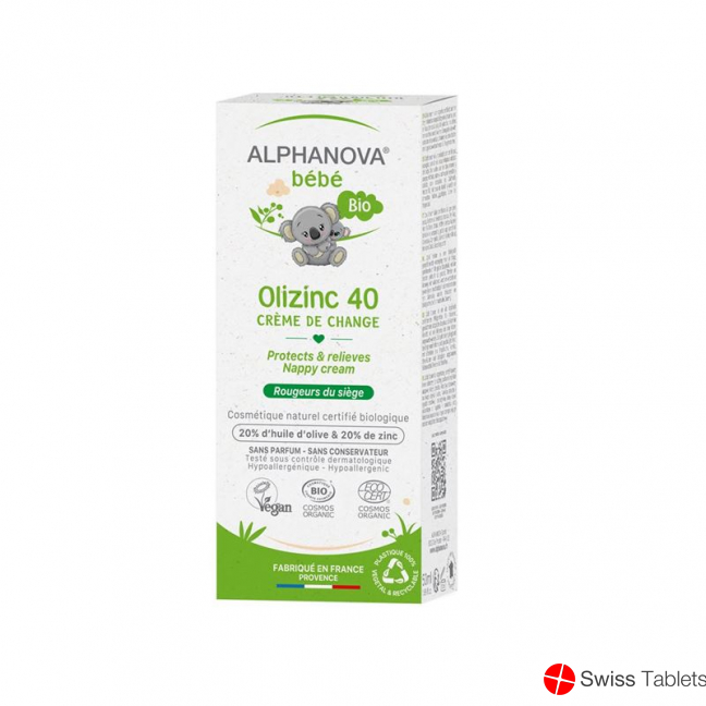 Alphanova BB Olizinc 40 Wundschutzcreme Bio 50g buy online