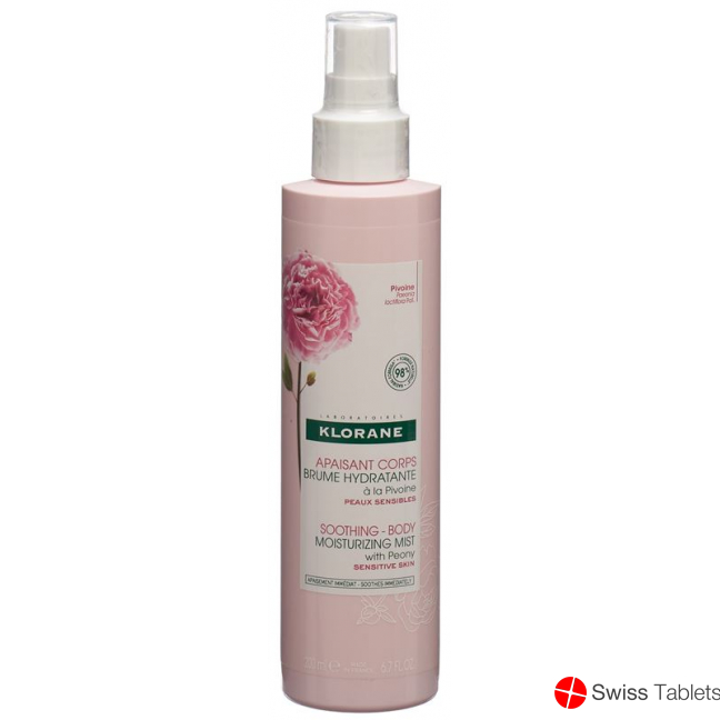 Klorane Peony Spray Moisture Organic 200ml buy online