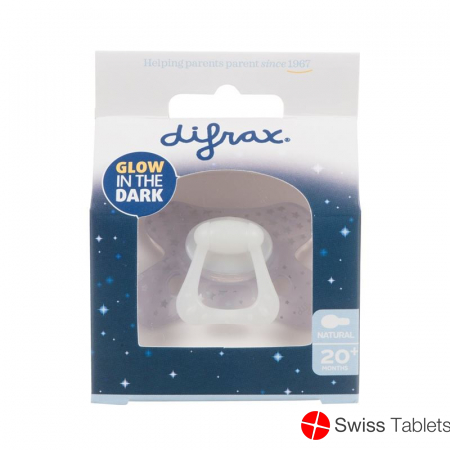 Difrax Nuggi Natural 20+m Night silicone buy online