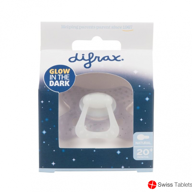 Difrax Nuggi Natural 20+m Night silicone buy online