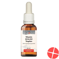 Naturstein Vitamin D3 K2 Öl Tropfen Glasflasche 20ml