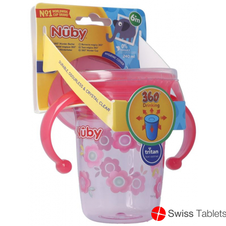 Nuby Trinkta 360? Wonder Cup Tritan 240ml Pink buy online
